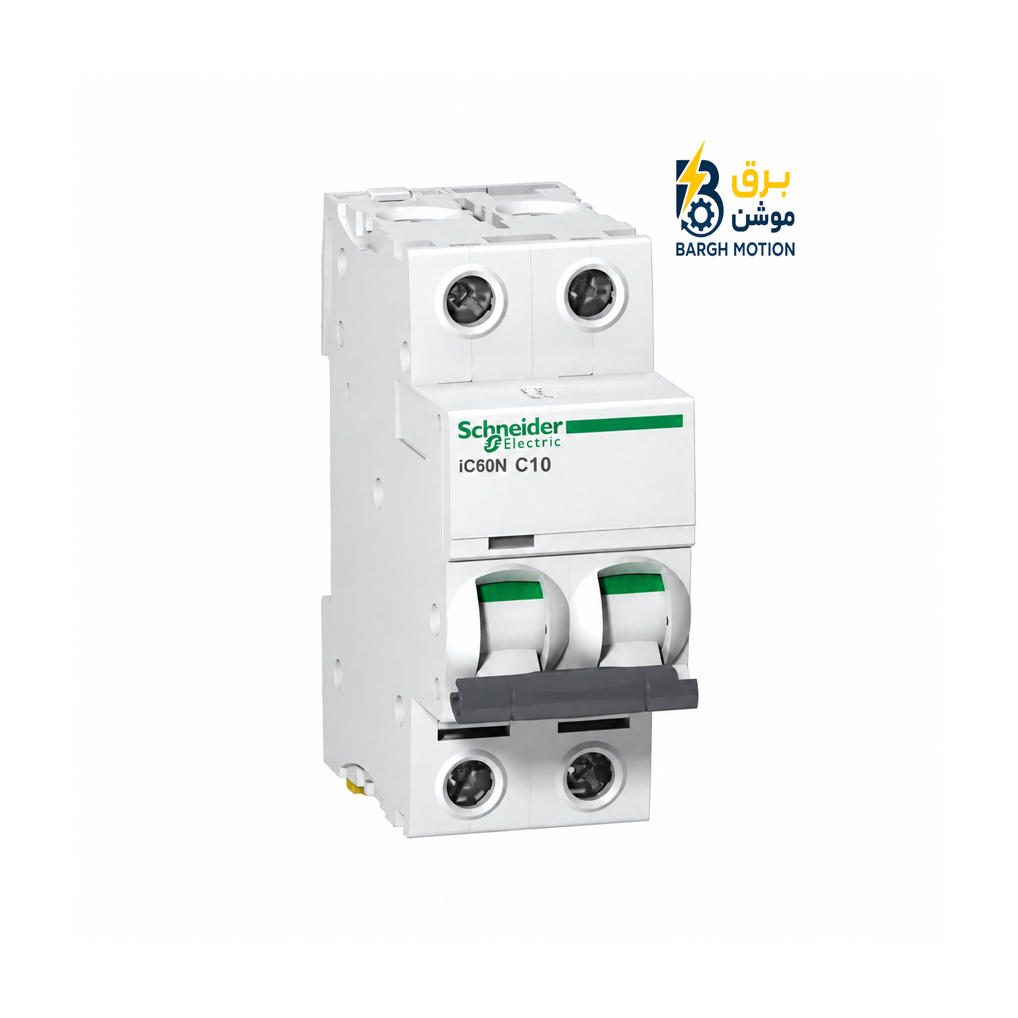 کلید مینیاتوری Schneider iC60N دوپل Curve C، جریان 10 آمپر