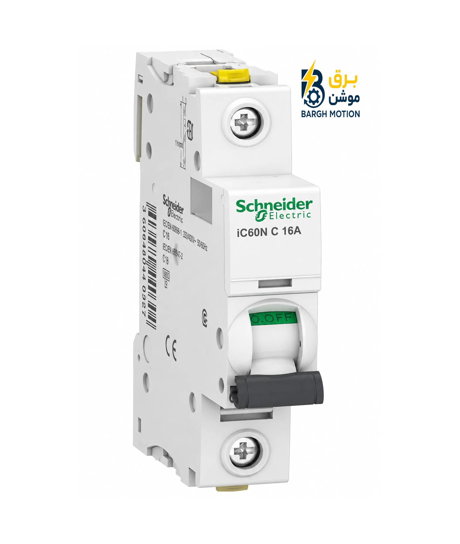 کلید MCB اشنایدر iC60N تیپ C 16A