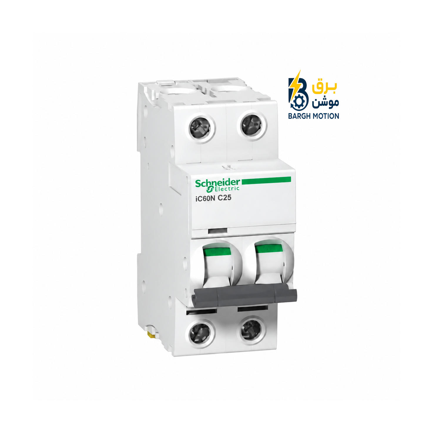 کلید مینیاتوری اشنایدر دوپل iC60N نوع C با جریان 25A